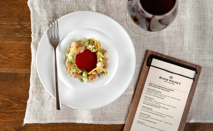 Black Walnut Hospitality Collateral, Menu Redesign