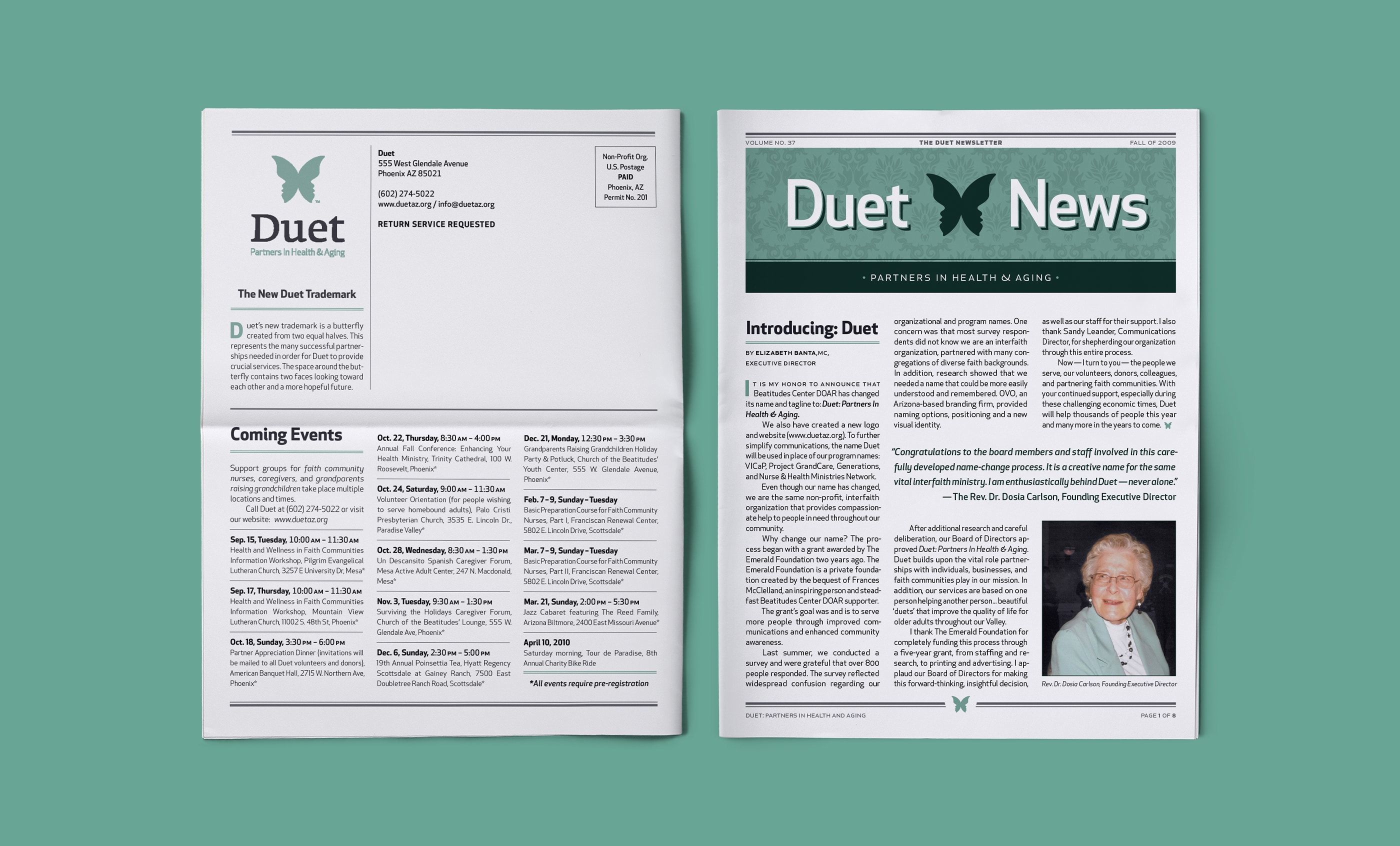 Duet Newsletter; Cover