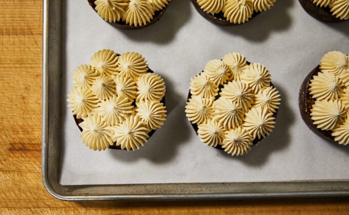 Bird's eye view of Gingerbread Orange Gateau