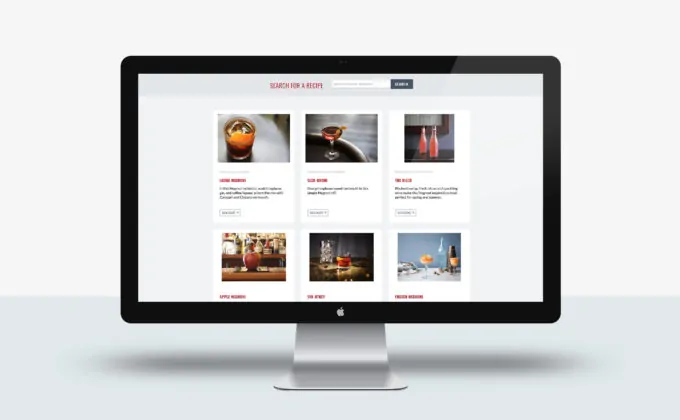 Negroni Week Website Recipes Layout