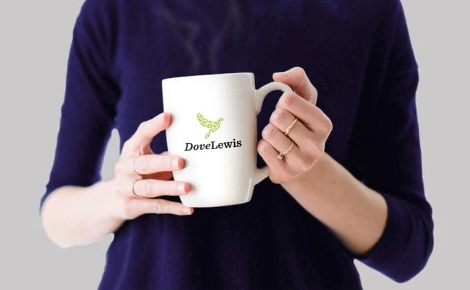 DoveLewis Brand Application on Mug