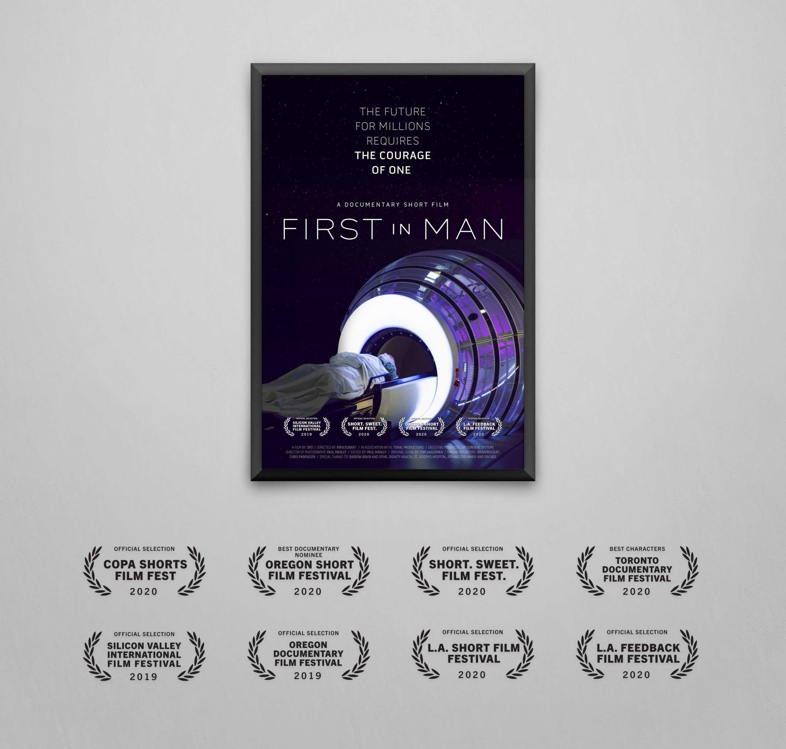 First in Man Film Poster and Film Festival Awards