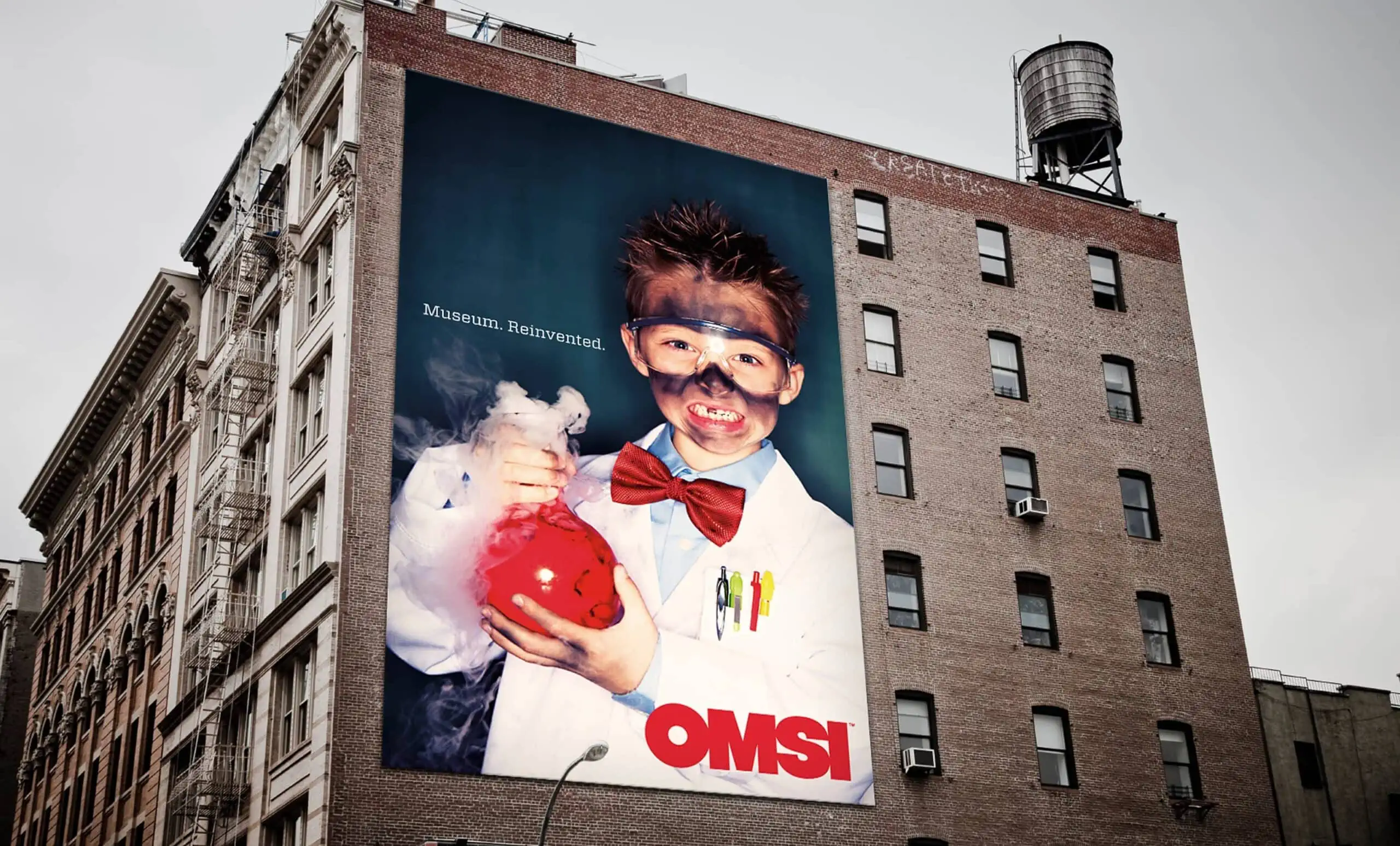 OMSI Rebranding Campaign Billboard