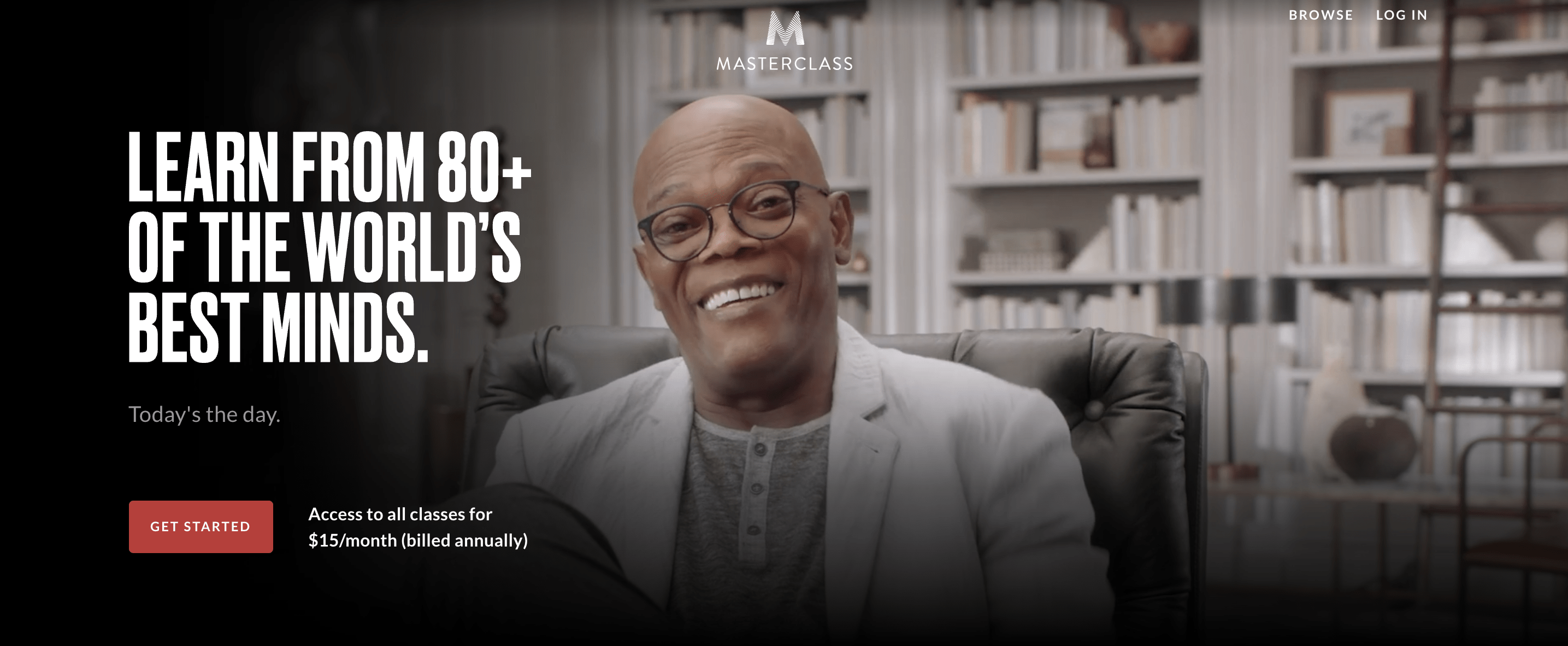 Masterclass ad with Samuel L. Jackson