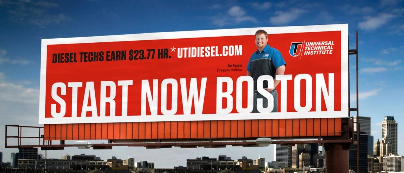 UTI Brand Activation OOH Billboard Boston