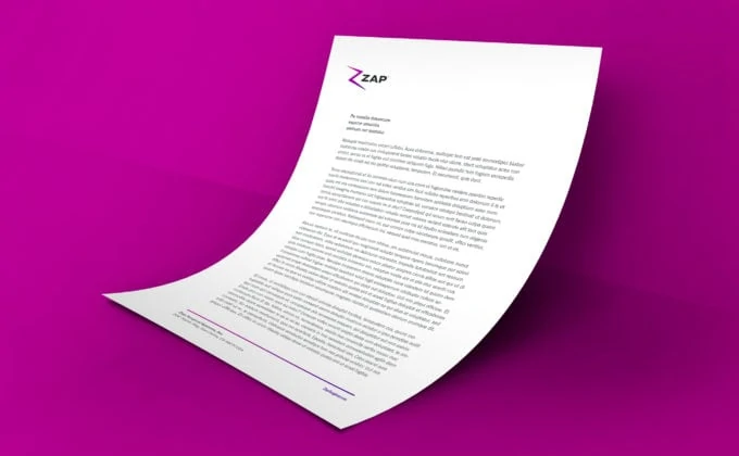 ZAP Corporate Letterhead